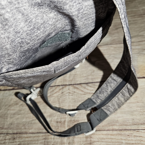 Adidas Essentials Jersey Gray Convertible Crossbody Sling Bag Backback - Picture 6 of 10